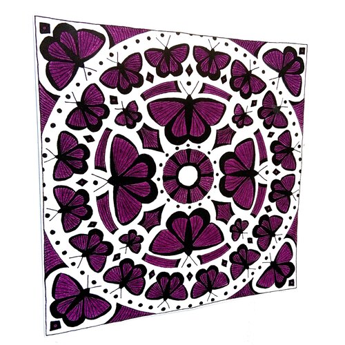 Butterfly mandala decal product example