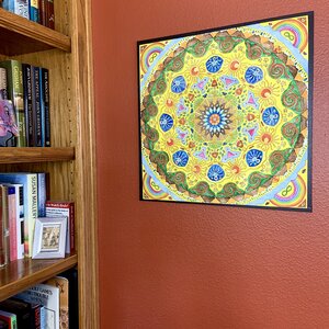 Mandala mounted print product example